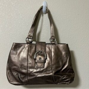 Coach Soho Metallic Bronze Shoulder Bag F18751